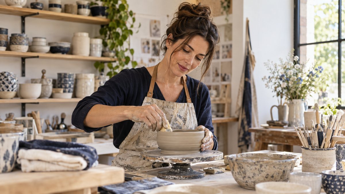 Woman building an independent life through a meaningful activity