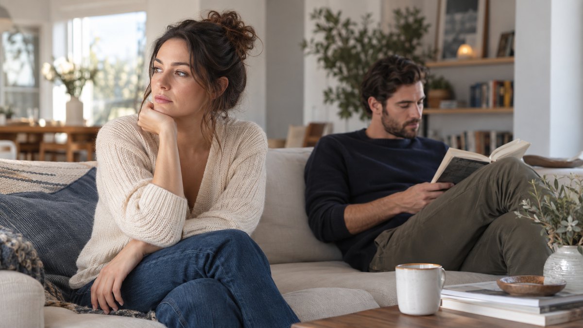 Woman feeling unnoticed in a settled long-term relationship