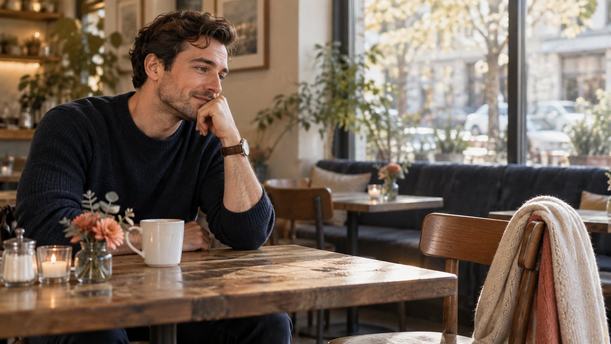 Man noticing the absence of a meaningful emotional connection